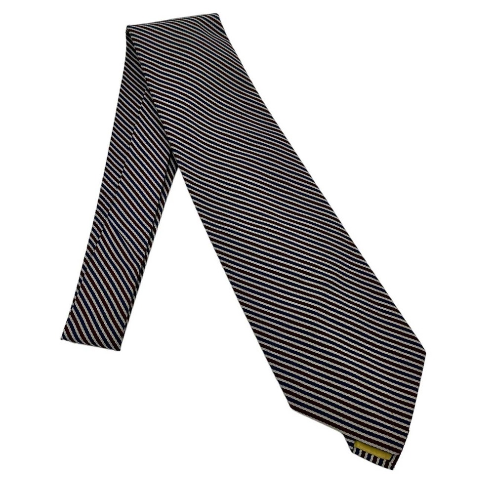 RETRO QIANA RED WHITE BLUE DIAGONAL STRIPED MEN’S TIE